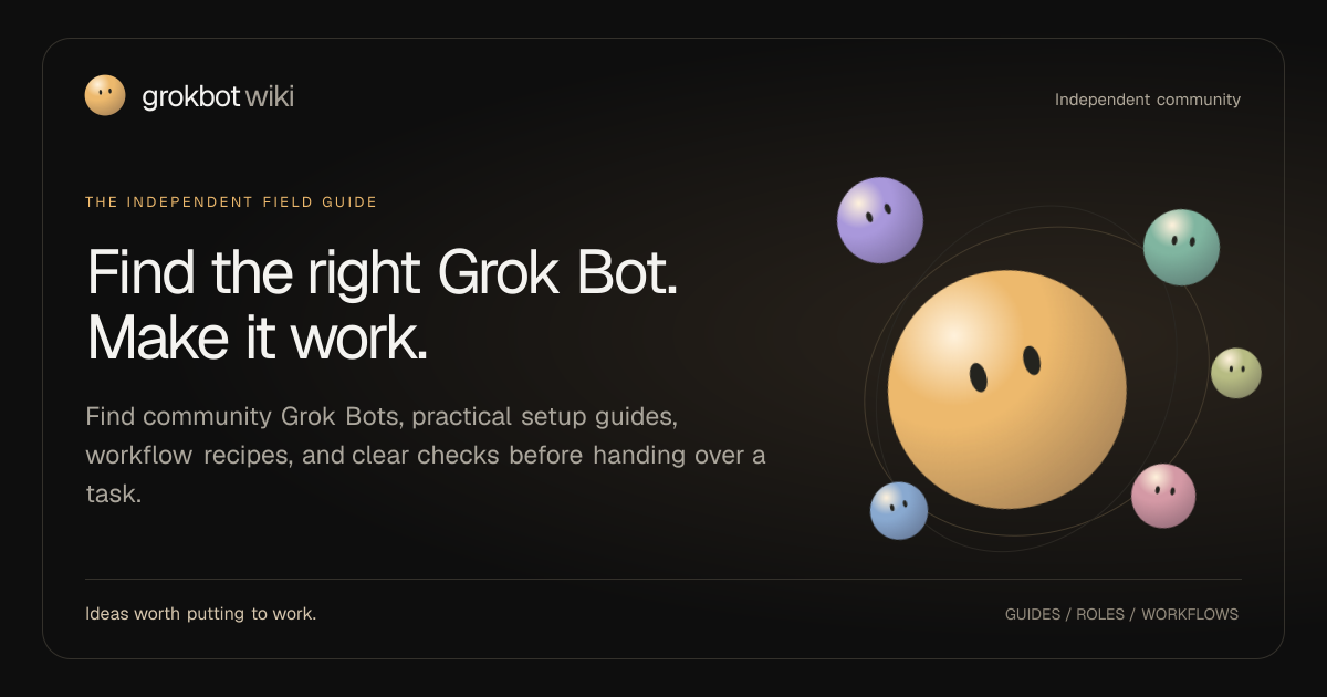 Grok Bot Wiki preview